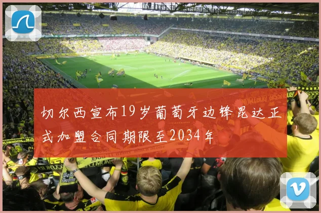 切尔西宣布19岁葡萄牙边锋昆达正式加盟合同期限至2034年